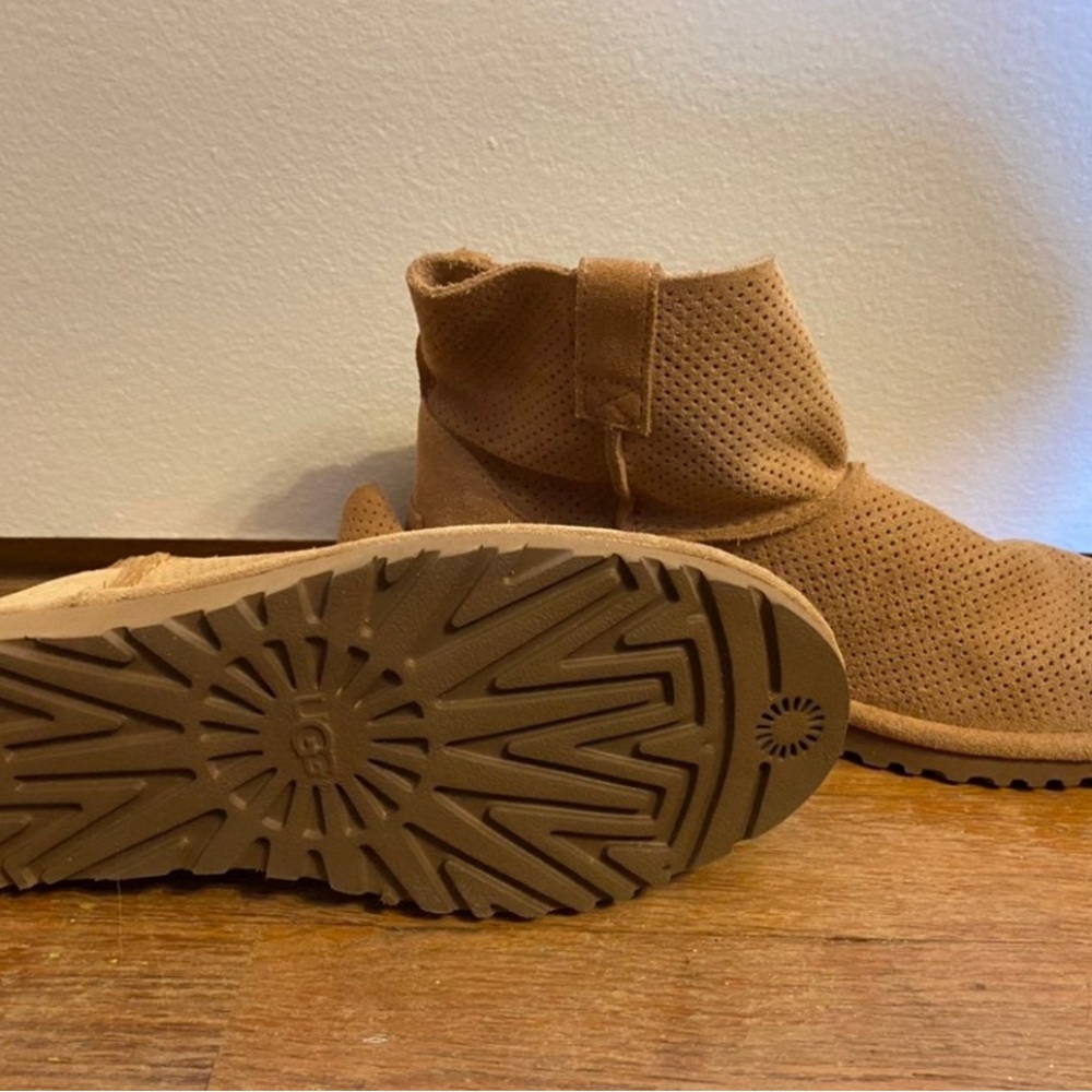 Perforated Ugg Mini Boots